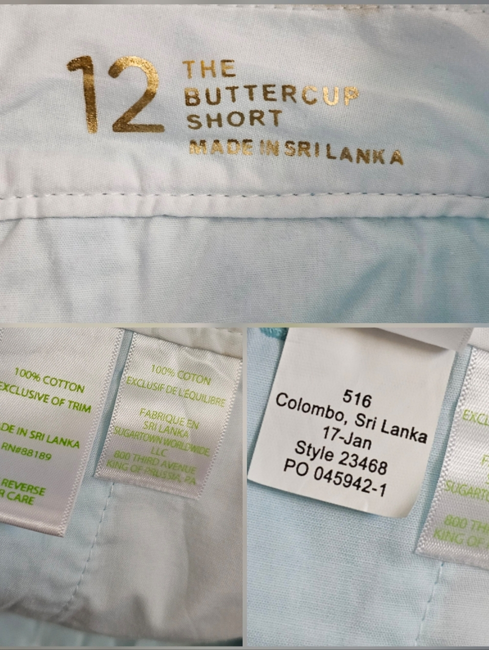 Lilly Pulitzer Buttercup Scalloped Shorts Bali Blue Aqua - Picture 4 of 9